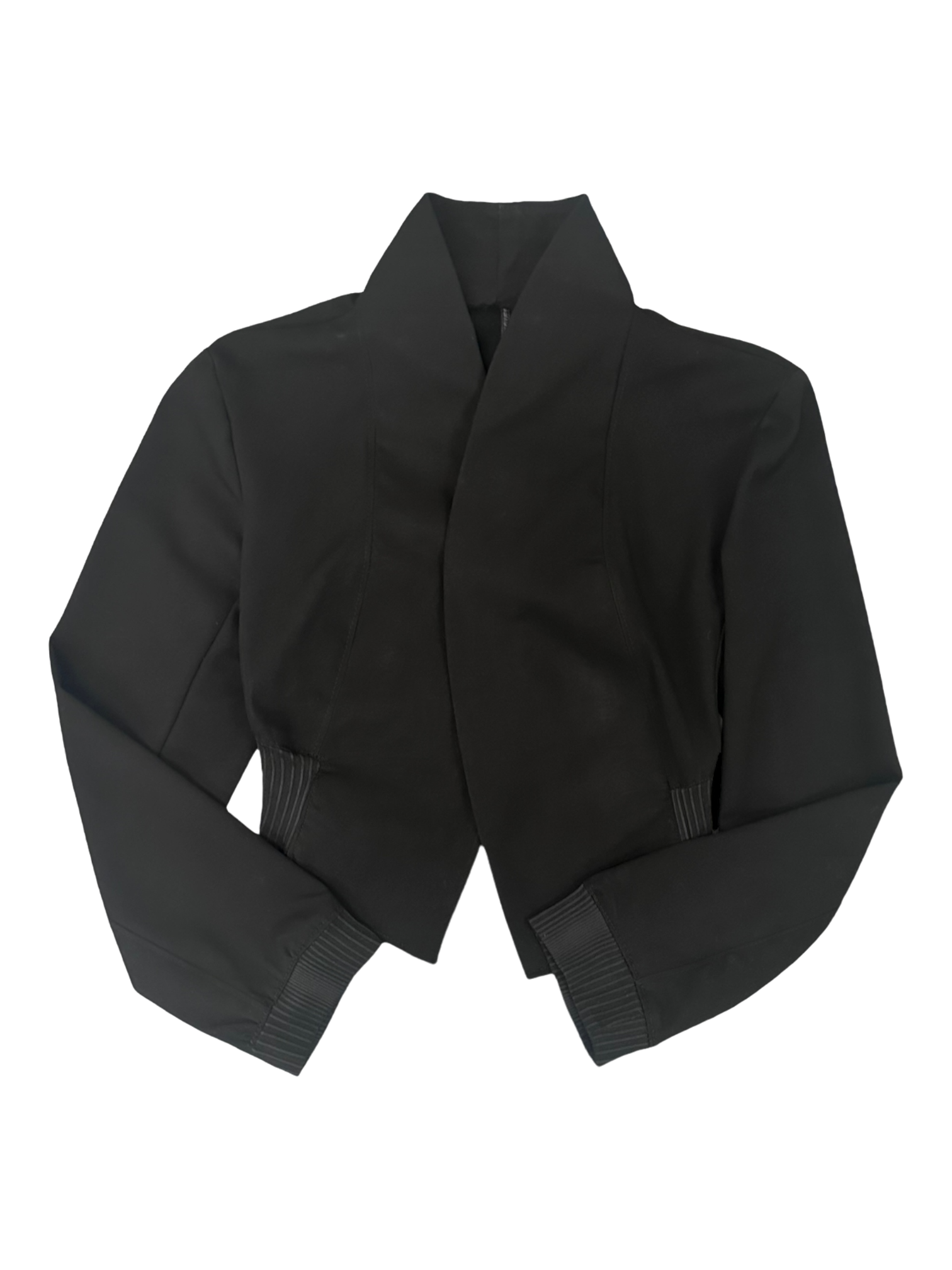 CROPPED WIDE ELASTIC BOMBER – L. MILLER