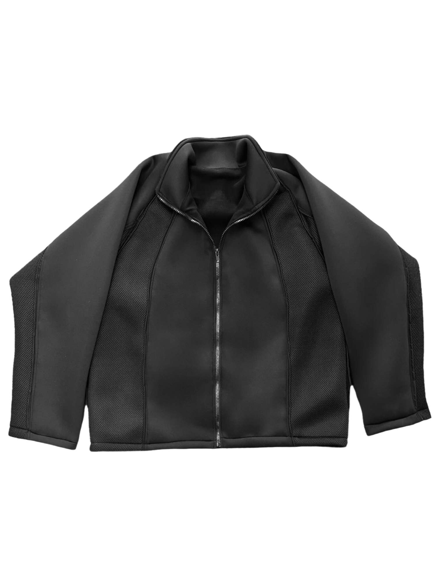 MOISTURE WICKING FOAM ZIP-UP WITH PERFORATION