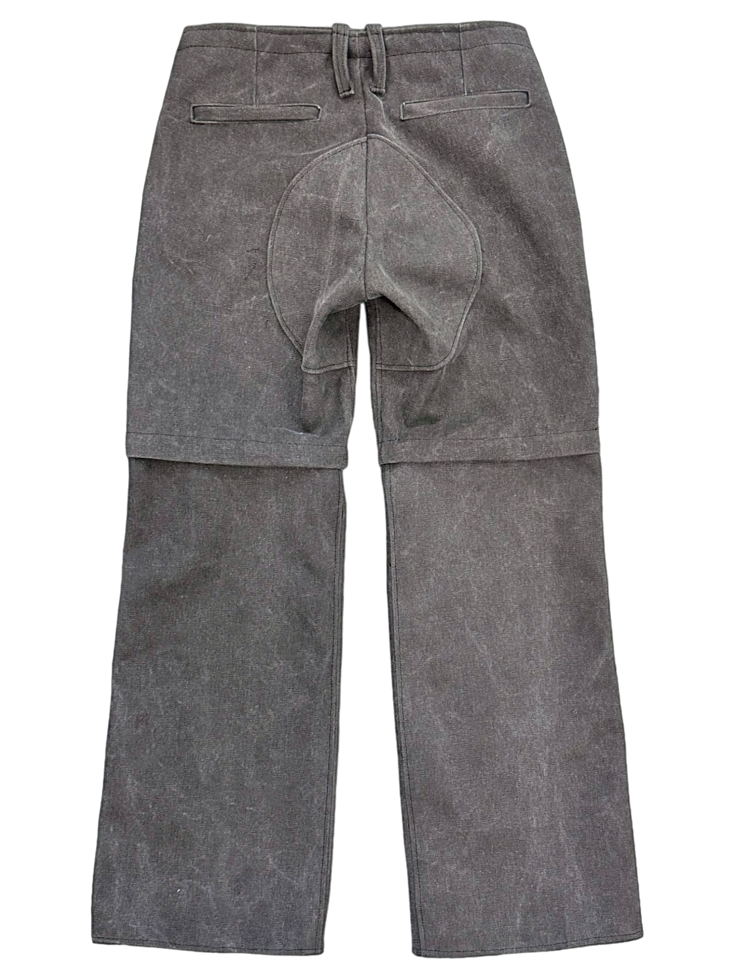 STONE WASHED TRANSFORMABLE TROUSERS